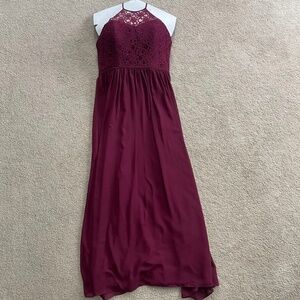 Levcoff Maroon Dress